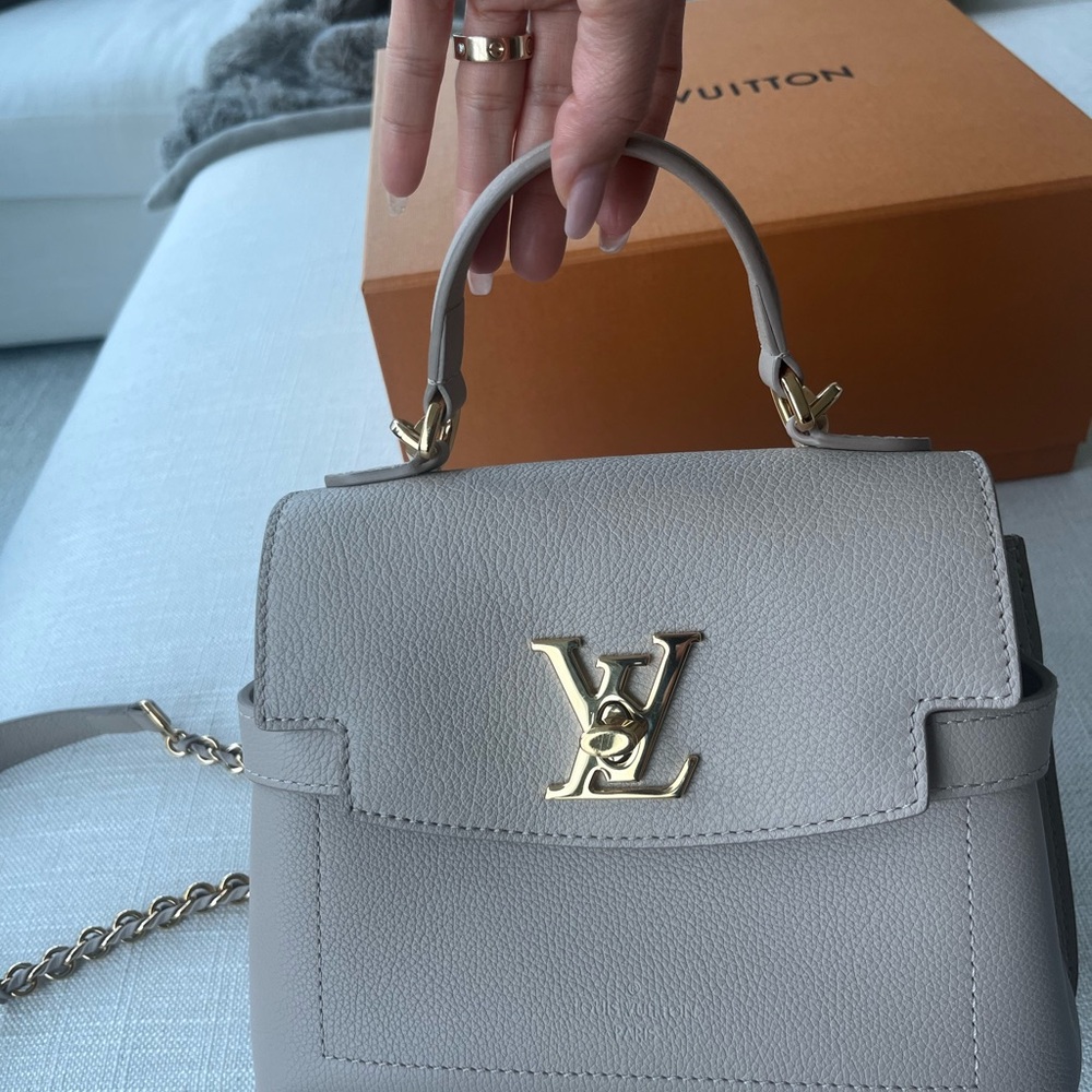 Louis Vuitton Mini LockMe Bag in Greige